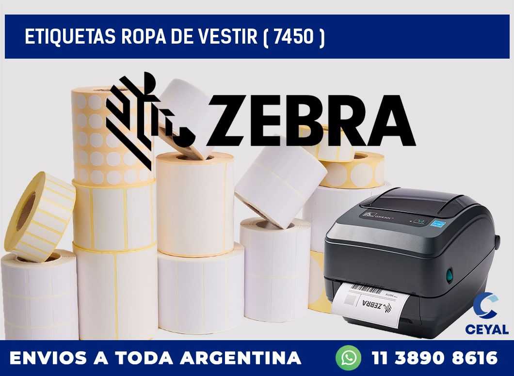 ETIQUETAS ROPA DE VESTIR ( 7450 )