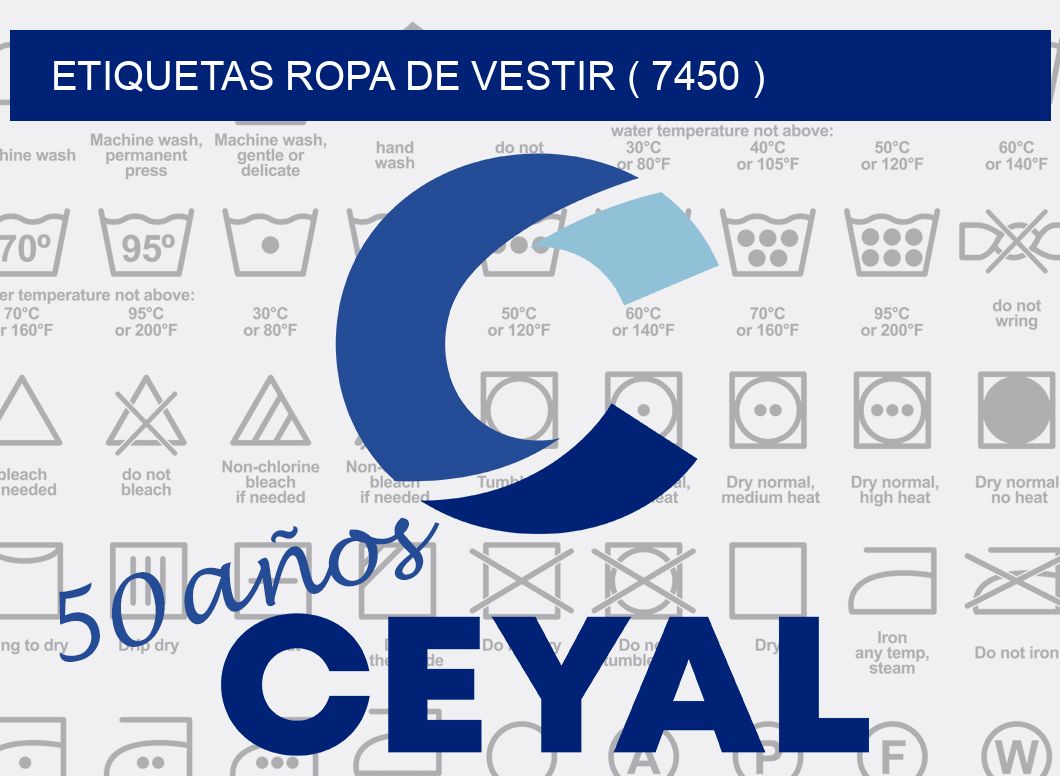 ETIQUETAS ROPA DE VESTIR ( 7450 )