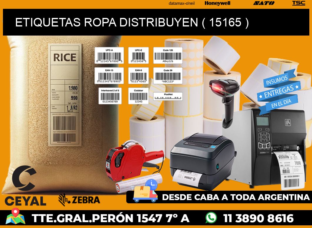 ETIQUETAS ROPA DISTRIBUYEN ( 15165 )