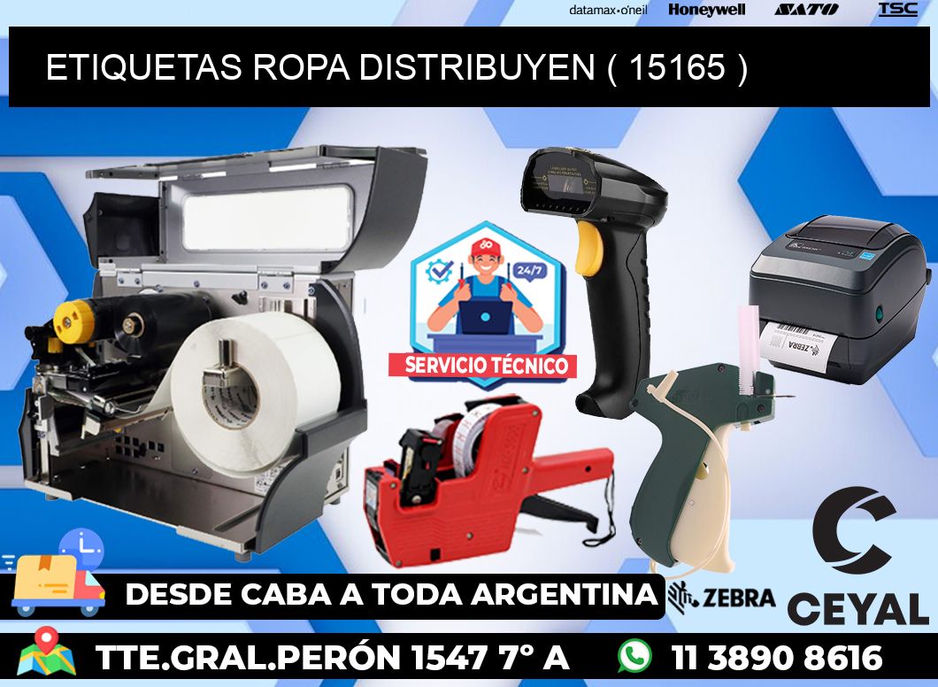 ETIQUETAS ROPA DISTRIBUYEN ( 15165 )