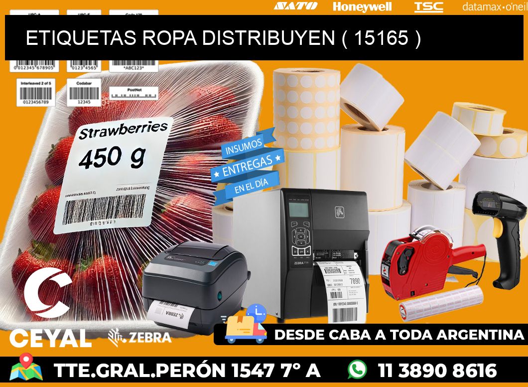 ETIQUETAS ROPA DISTRIBUYEN ( 15165 )