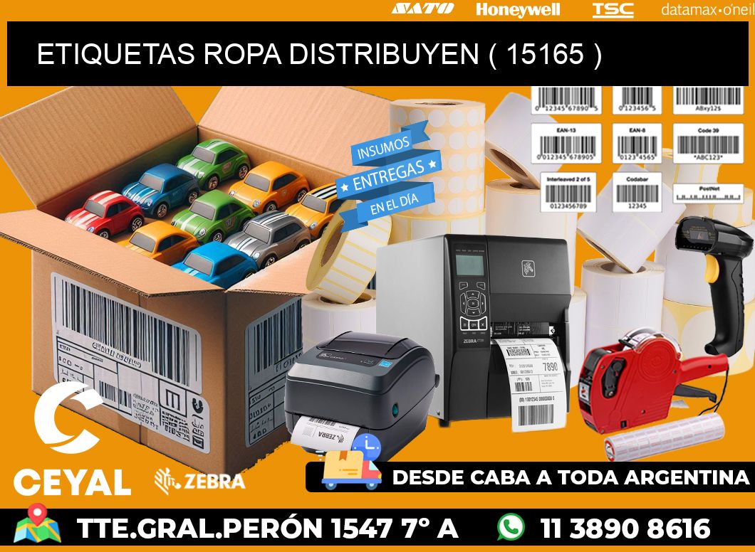 ETIQUETAS ROPA DISTRIBUYEN ( 15165 )