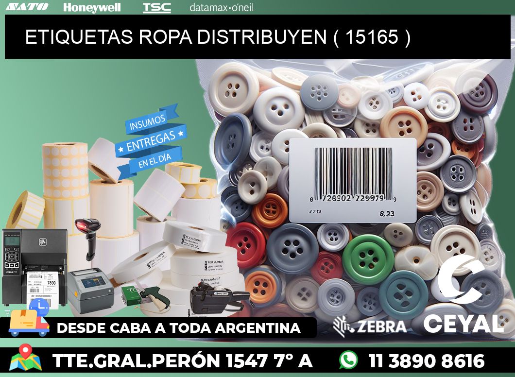 ETIQUETAS ROPA DISTRIBUYEN ( 15165 )