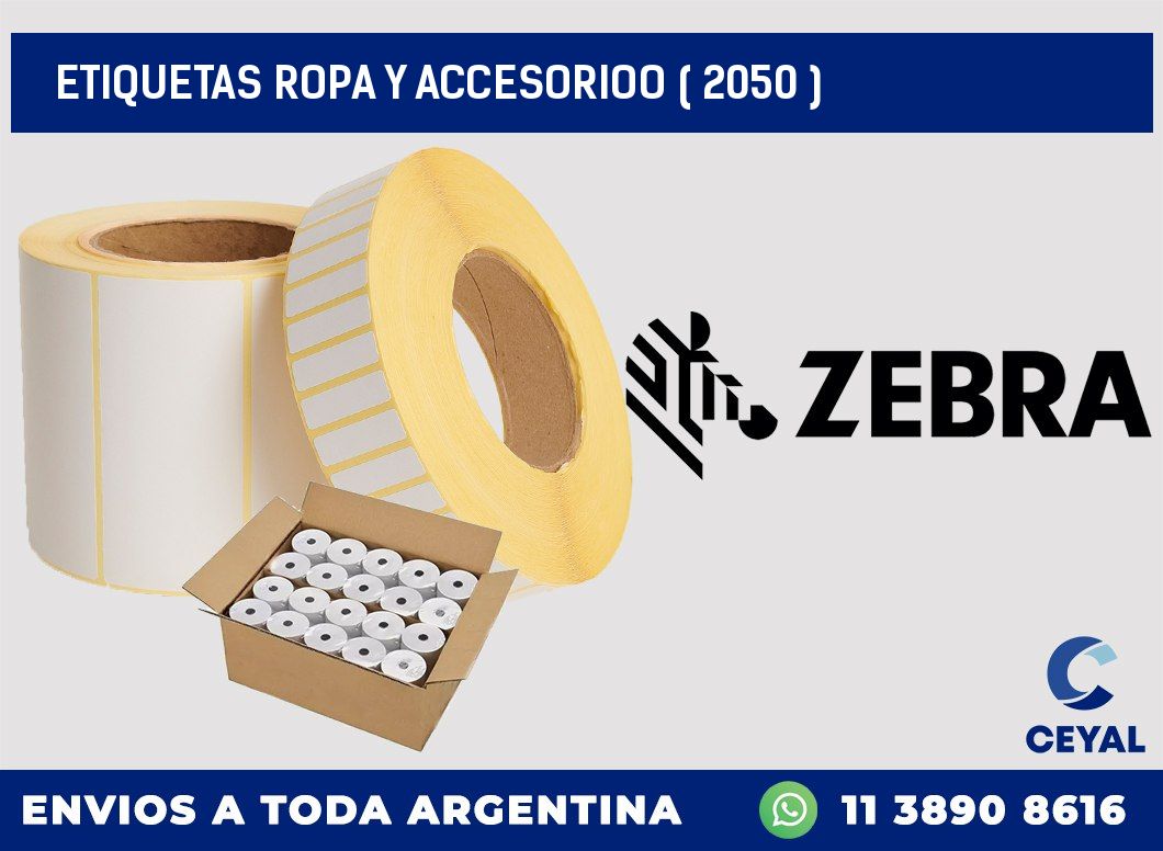 ETIQUETAS ROPA Y ACCESORIOO ( 2050 )