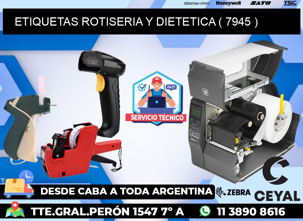 ETIQUETAS ROTISERIA Y DIETETICA ( 7945 )