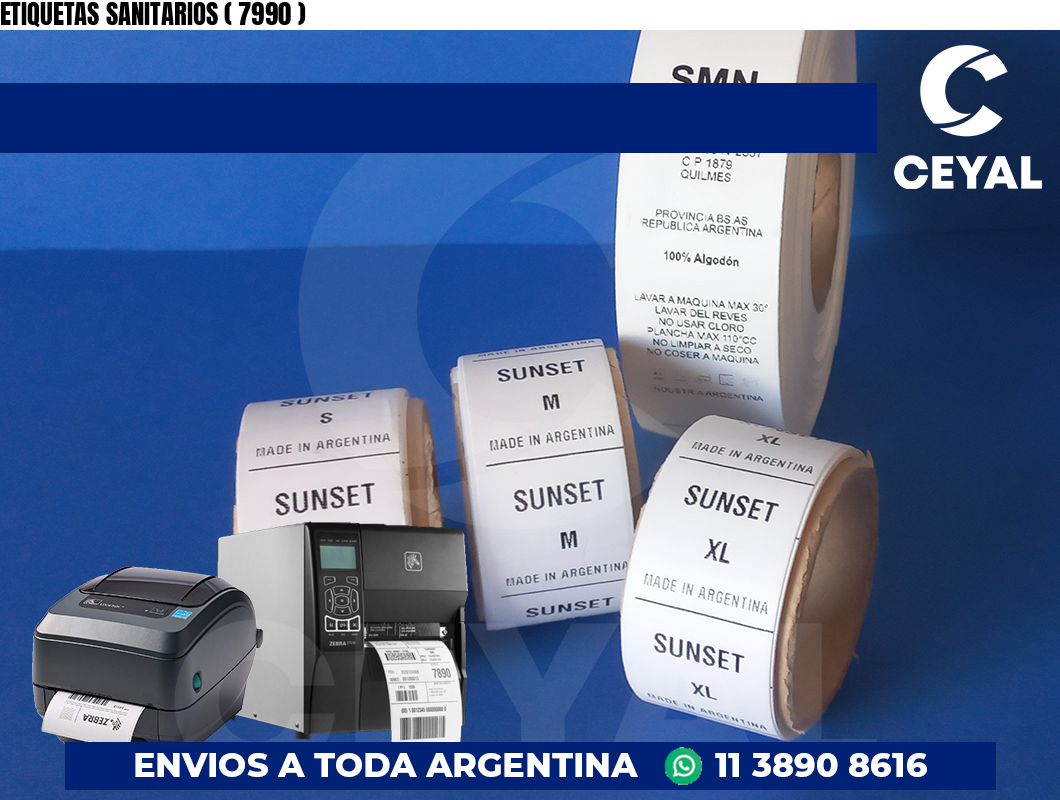 ETIQUETAS SANITARIOS ( 7990 )