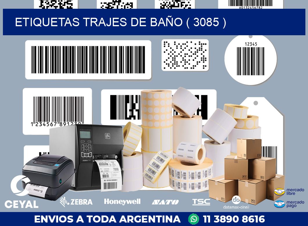 ETIQUETAS TRAJES DE BAÑO ( 3085 )