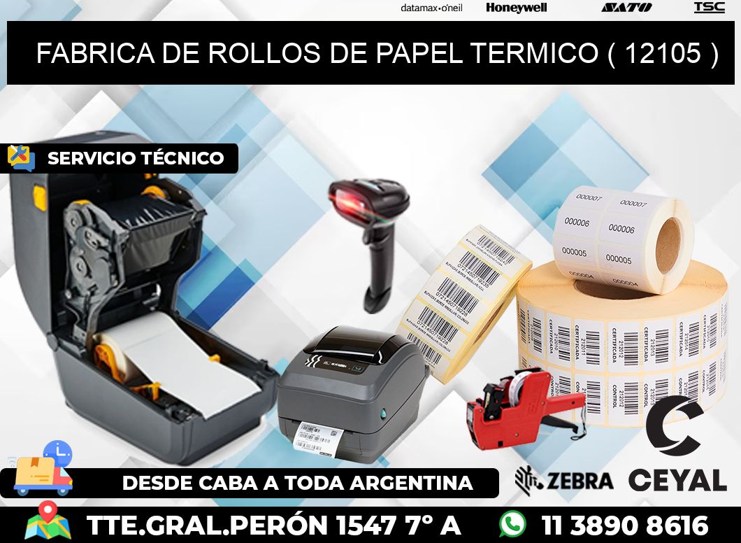 FABRICA DE ROLLOS DE PAPEL TERMICO ( 12105 )
