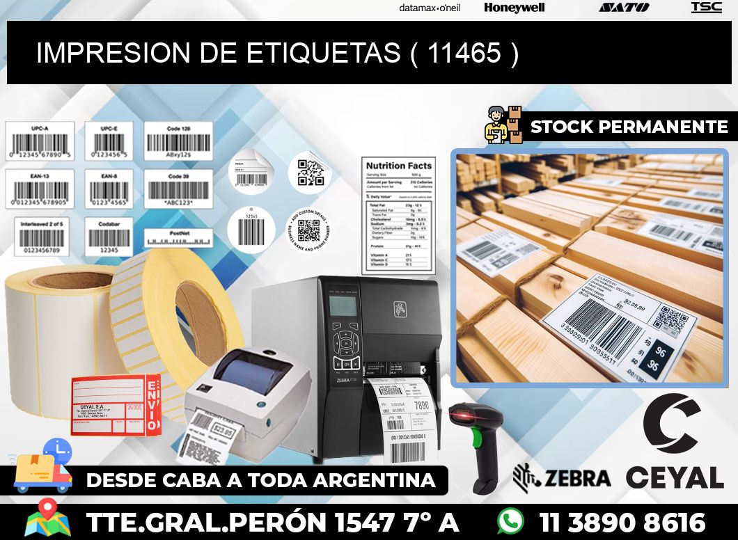 IMPRESION DE ETIQUETAS ( 11465 )