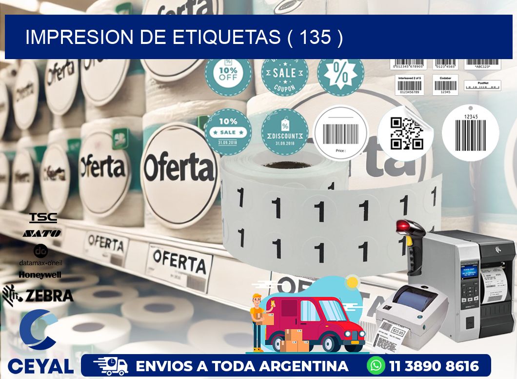 IMPRESION DE ETIQUETAS ( 135 )