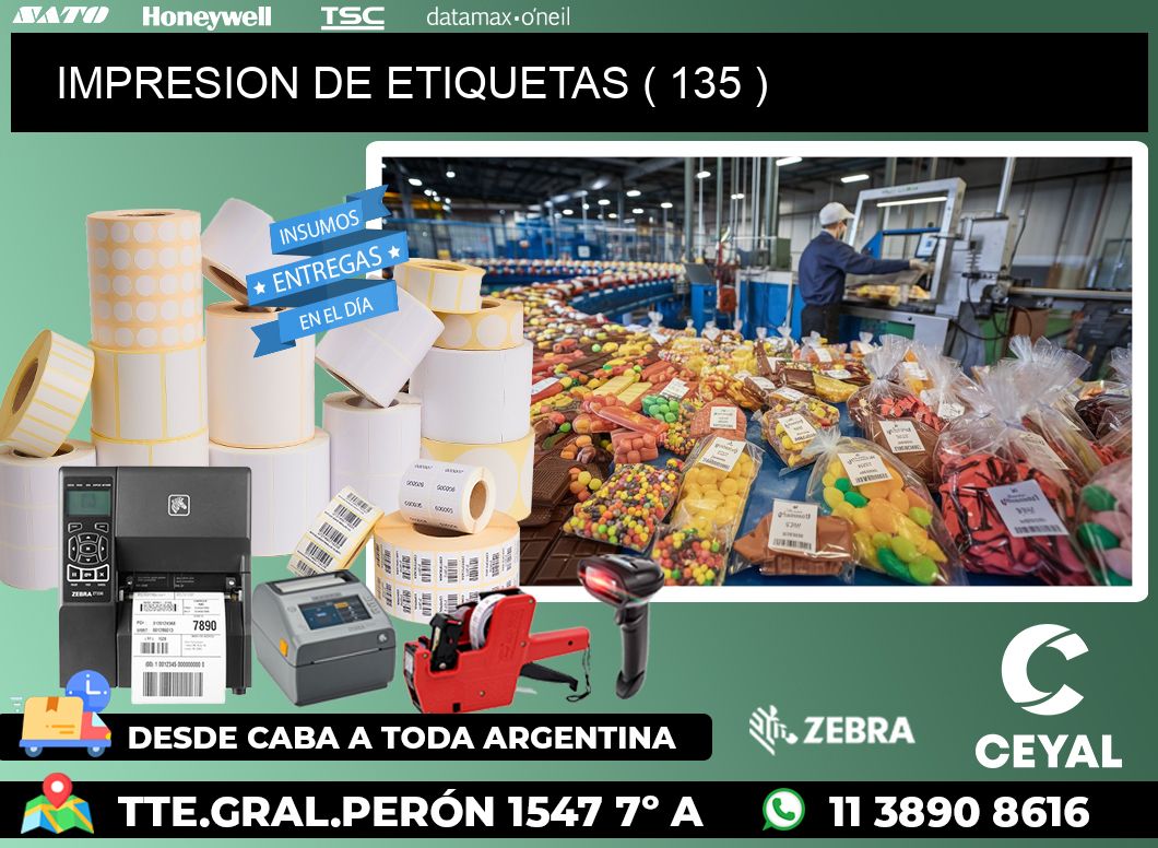 IMPRESION DE ETIQUETAS ( 135 )
