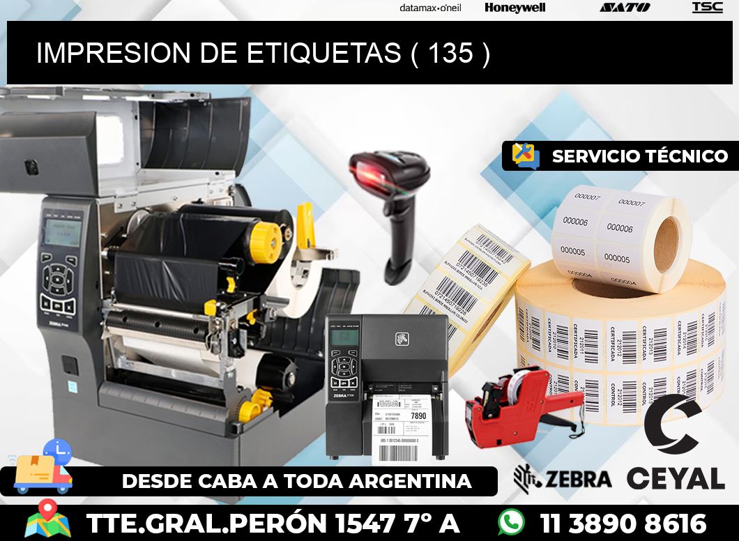 IMPRESION DE ETIQUETAS ( 135 )