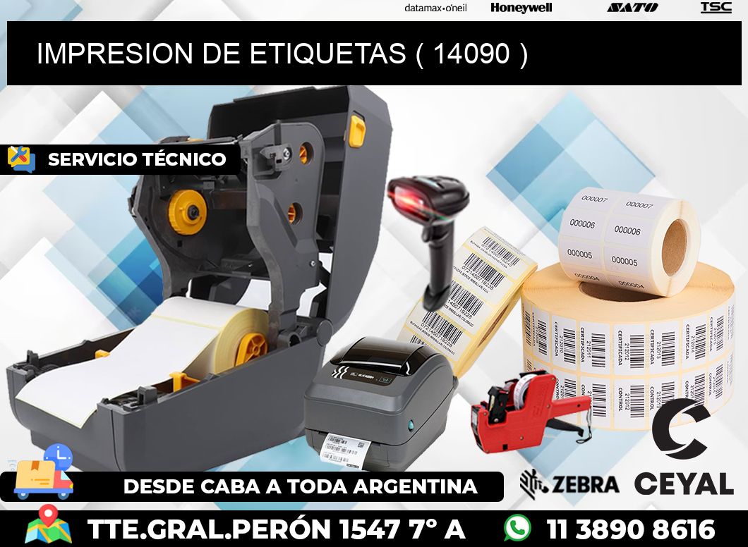 IMPRESION DE ETIQUETAS ( 14090 )