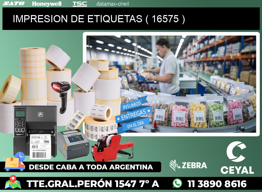 IMPRESION DE ETIQUETAS ( 16575 )