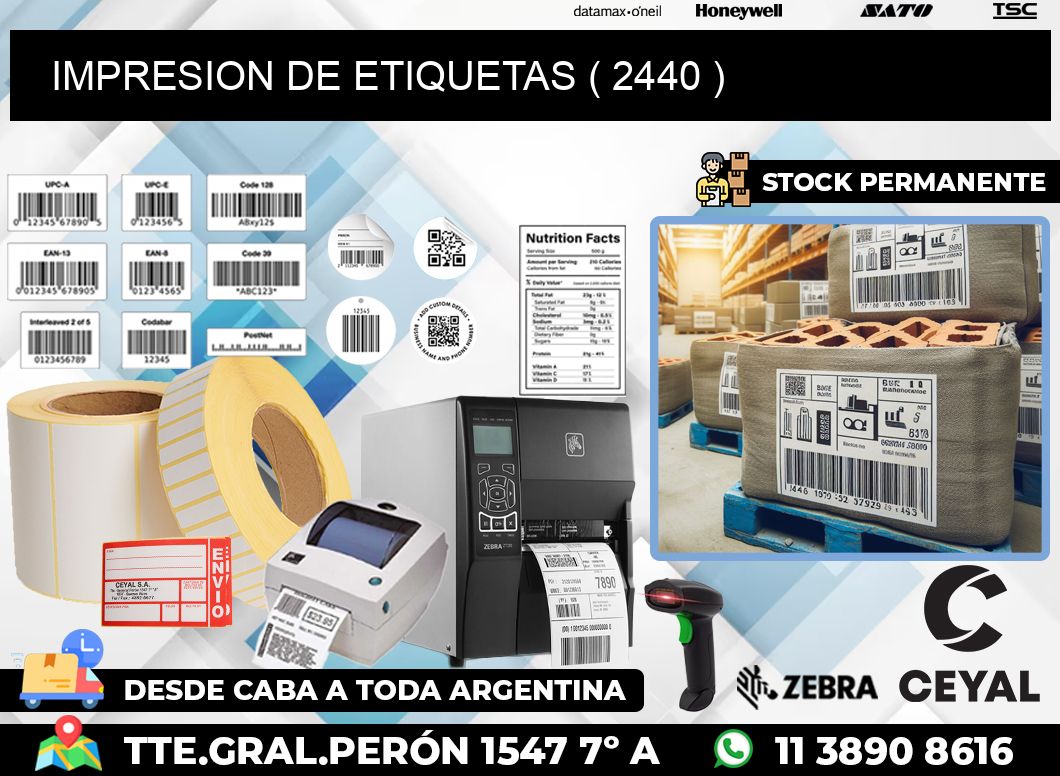 IMPRESION DE ETIQUETAS ( 2440 )