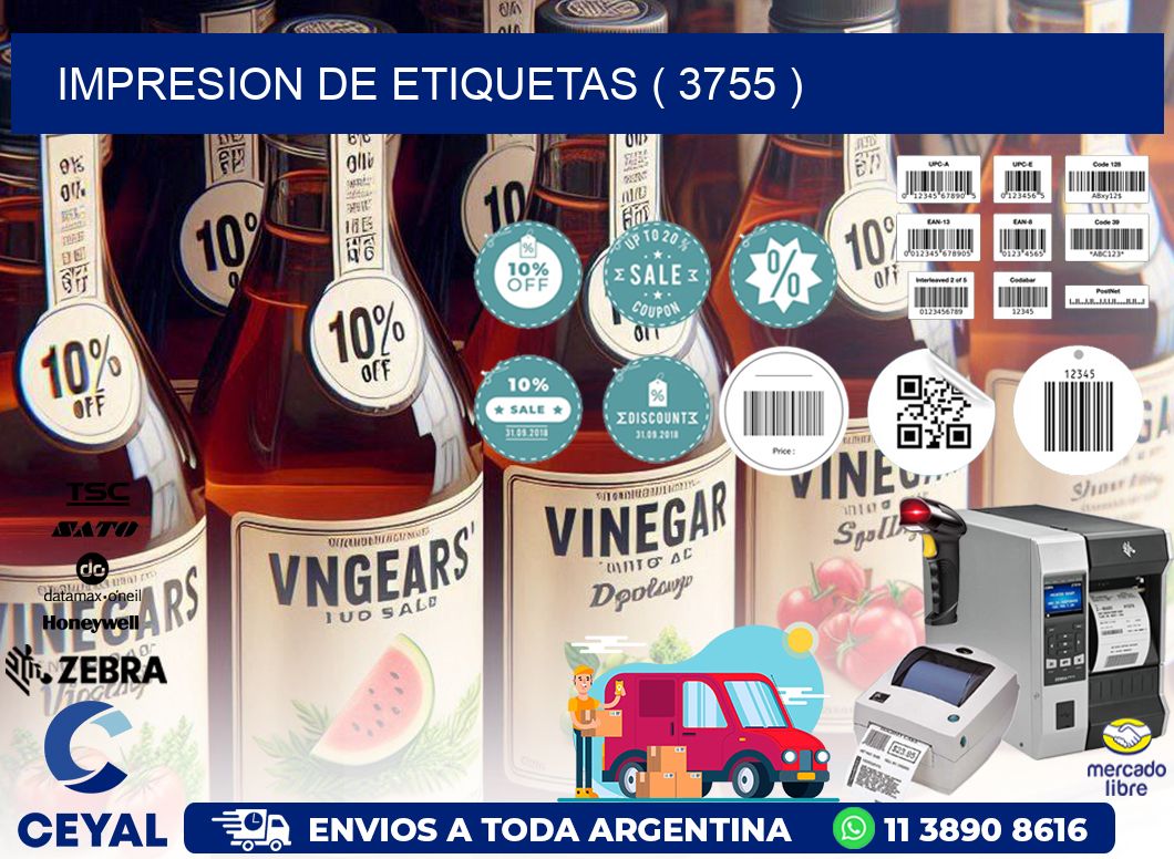 IMPRESION DE ETIQUETAS ( 3755 )