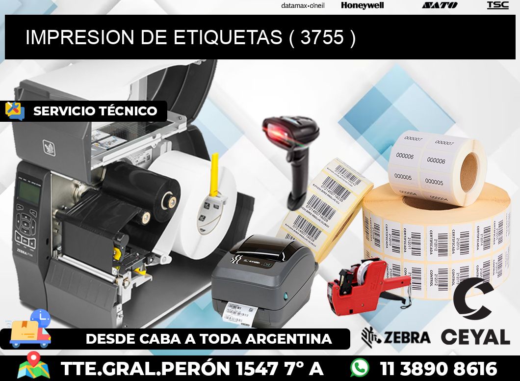 IMPRESION DE ETIQUETAS ( 3755 )