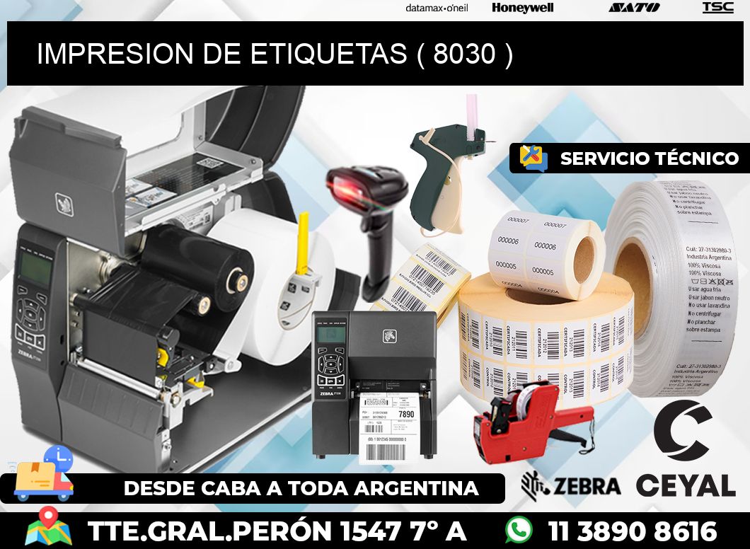 IMPRESION DE ETIQUETAS ( 8030 )