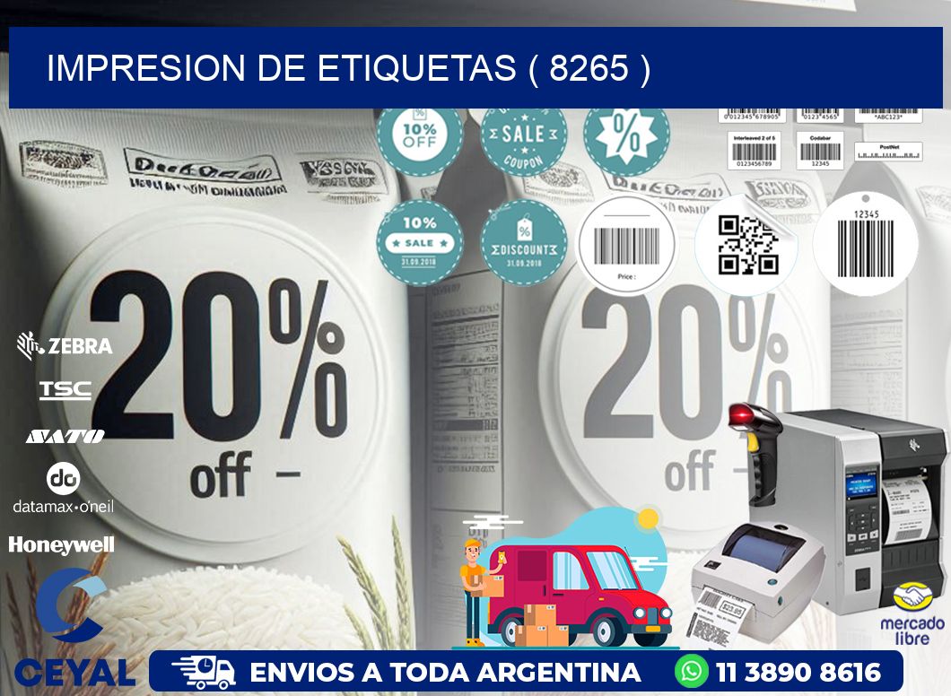 IMPRESION DE ETIQUETAS ( 8265 )