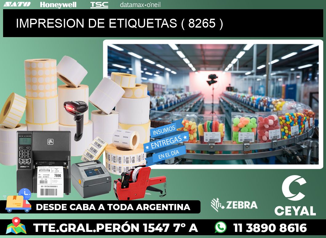 IMPRESION DE ETIQUETAS ( 8265 )