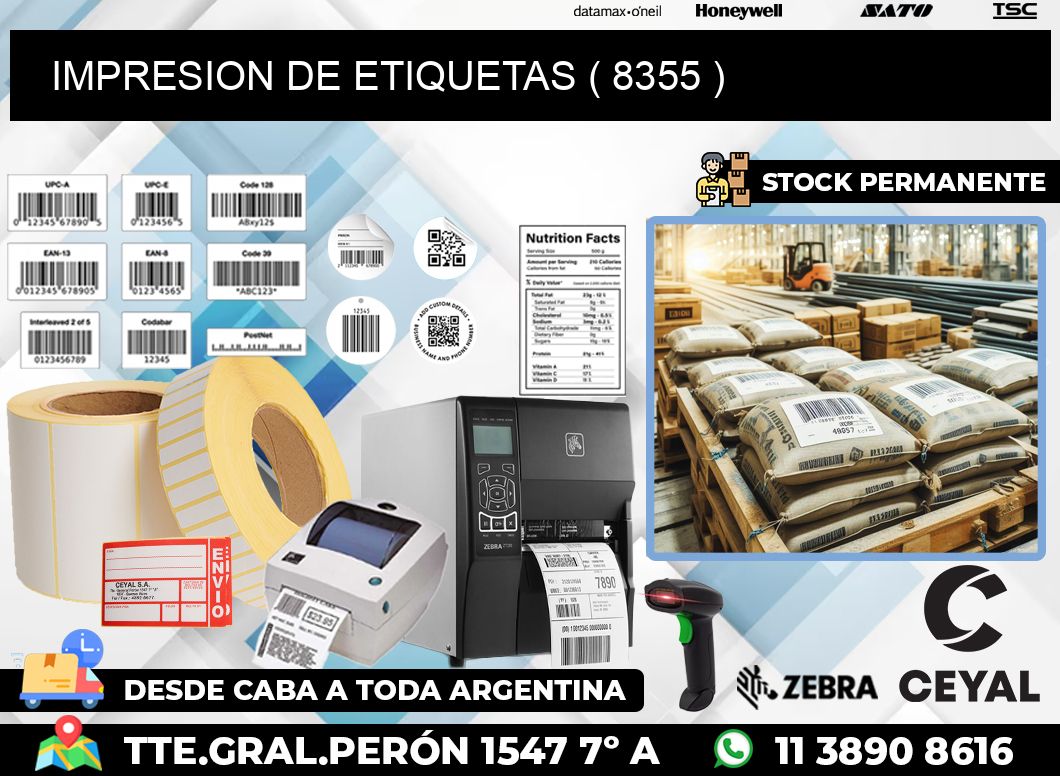 IMPRESION DE ETIQUETAS ( 8355 )