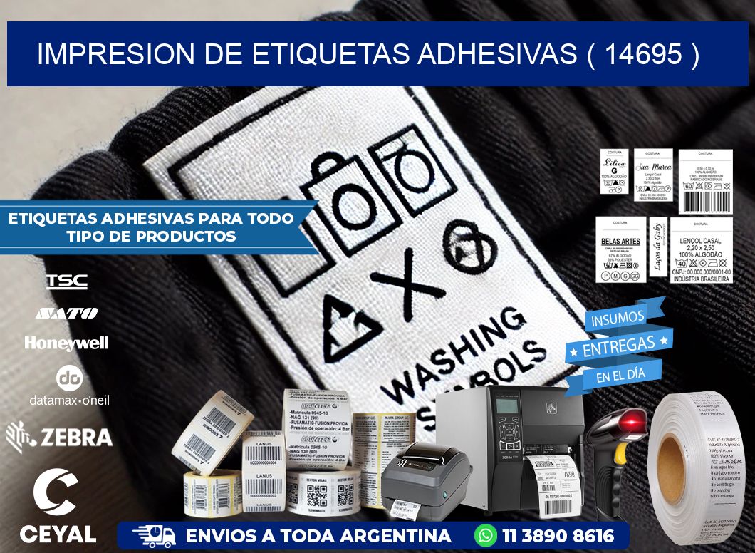 IMPRESION DE ETIQUETAS ADHESIVAS ( 14695 )