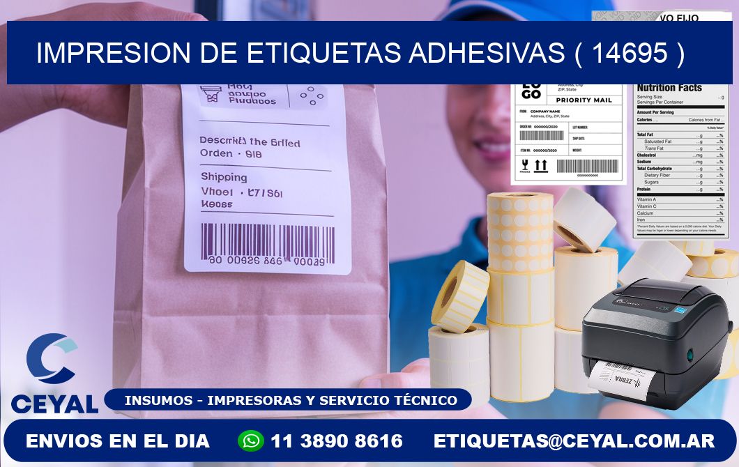 IMPRESION DE ETIQUETAS ADHESIVAS ( 14695 )