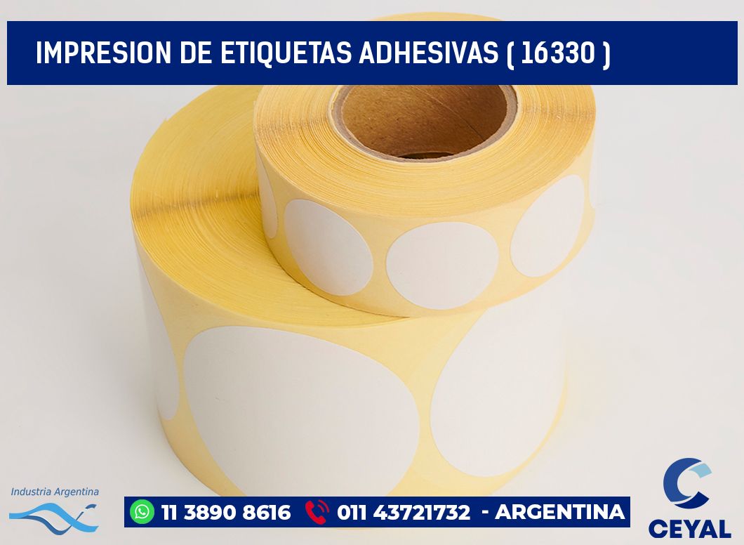 IMPRESION DE ETIQUETAS ADHESIVAS ( 16330 )