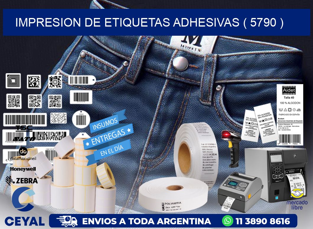 IMPRESION DE ETIQUETAS ADHESIVAS ( 5790 )