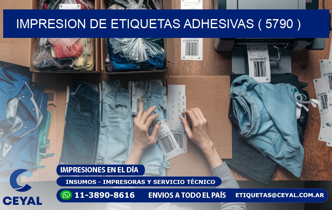 IMPRESION DE ETIQUETAS ADHESIVAS ( 5790 )