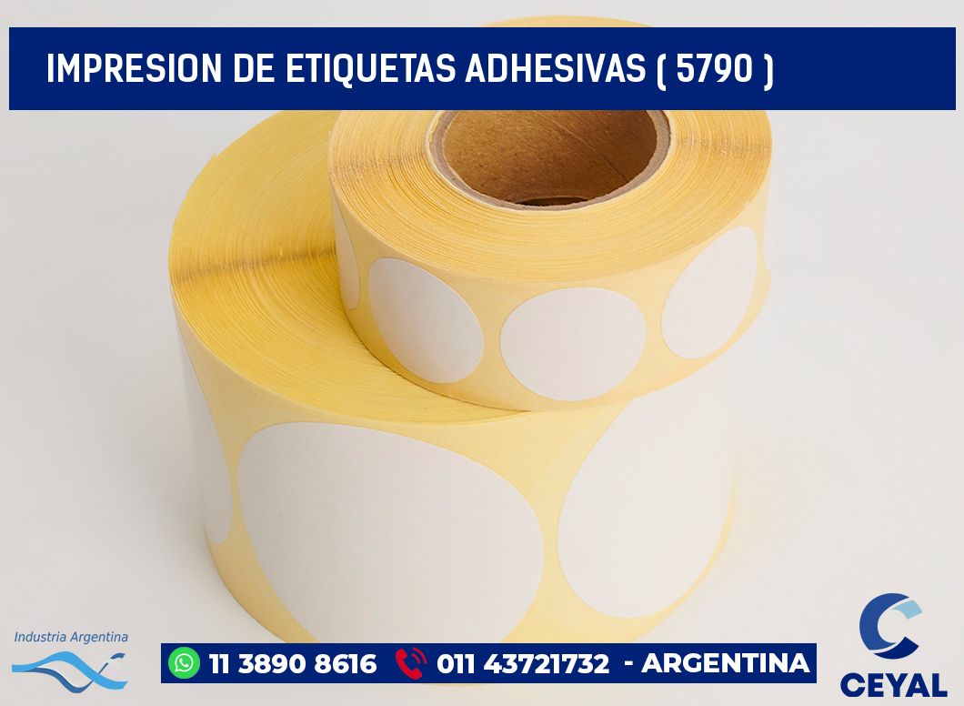 IMPRESION DE ETIQUETAS ADHESIVAS ( 5790 )