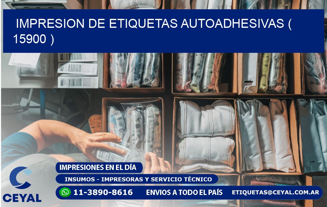 IMPRESION DE ETIQUETAS AUTOADHESIVAS ( 15900 )