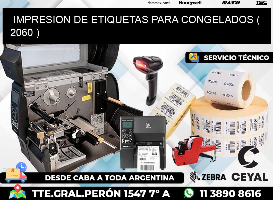 IMPRESION DE ETIQUETAS PARA CONGELADOS ( 2060 )