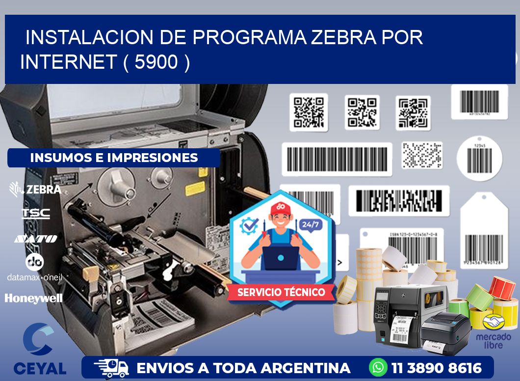 INSTALACION DE PROGRAMA ZEBRA POR INTERNET ( 5900 )