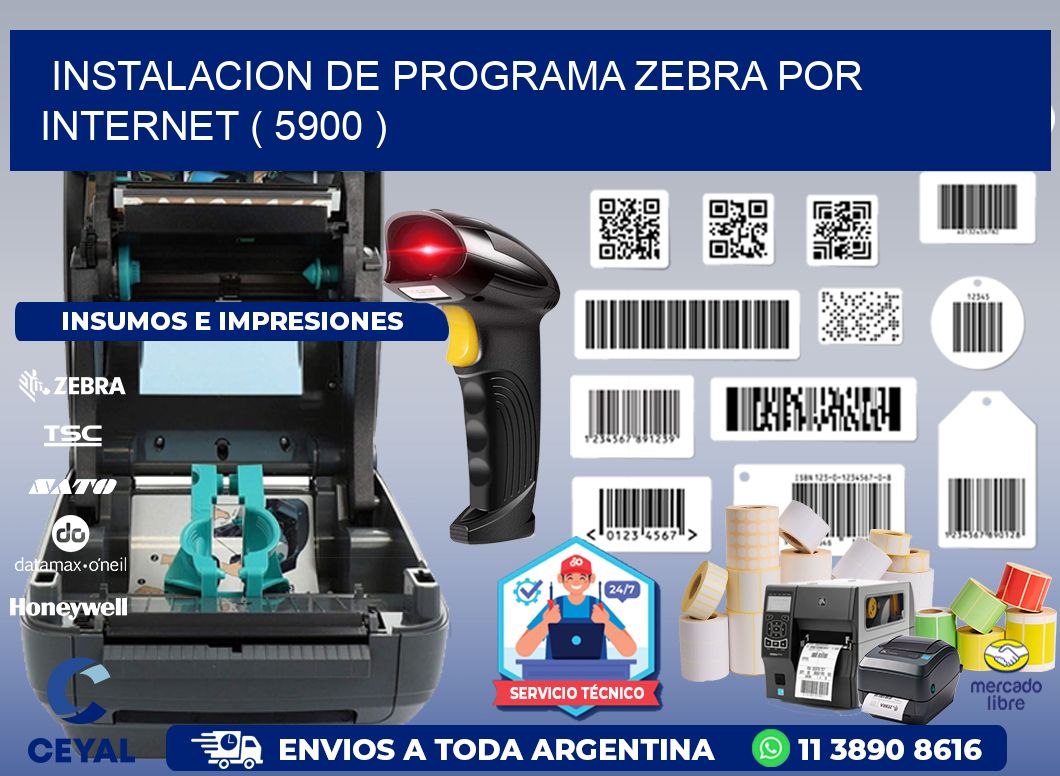 INSTALACION DE PROGRAMA ZEBRA POR INTERNET ( 5900 )