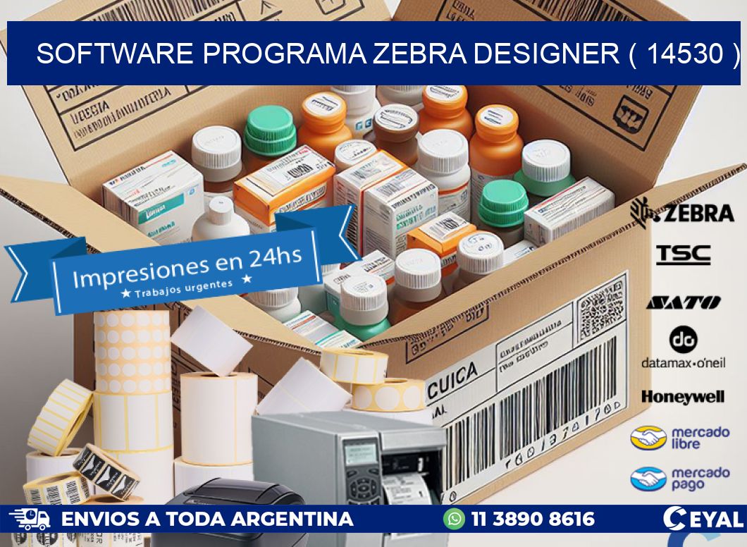 SOFTWARE PROGRAMA ZEBRA DESIGNER ( 14530 )