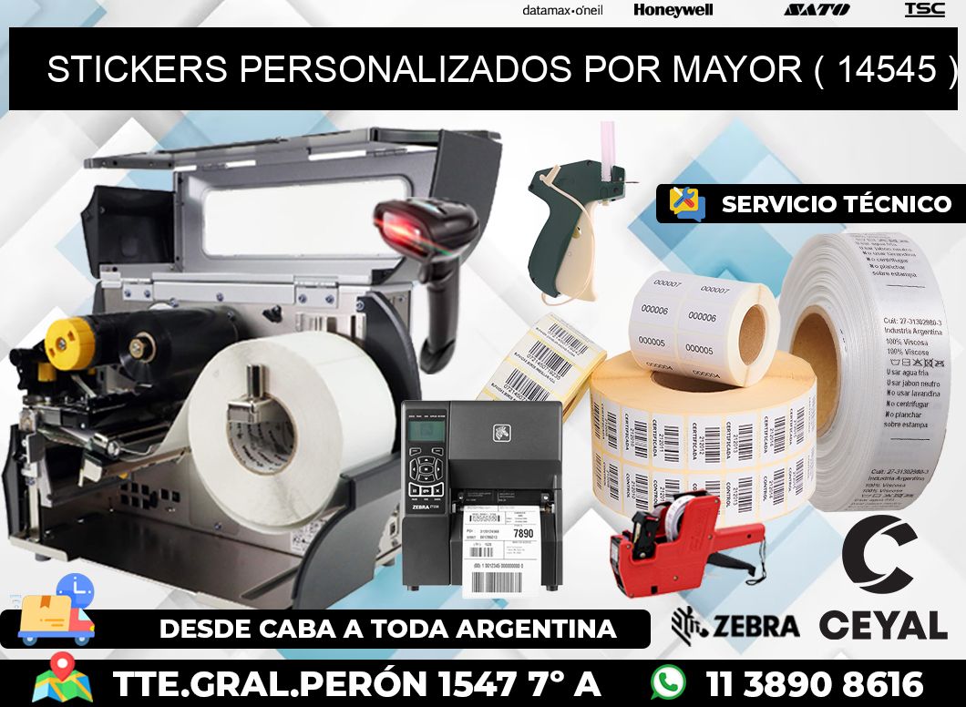 STICKERS PERSONALIZADOS POR MAYOR ( 14545 )