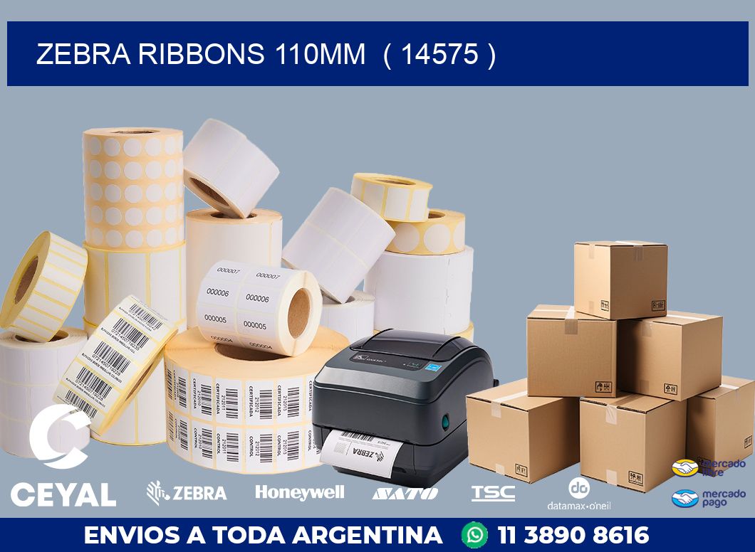 ZEBRA RIBBONS 110MM  ( 14575 )