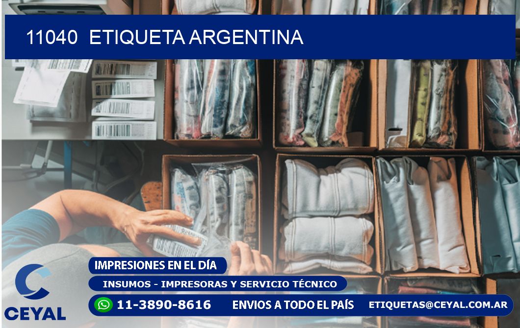 11040  ETIQUETA ARGENTINA