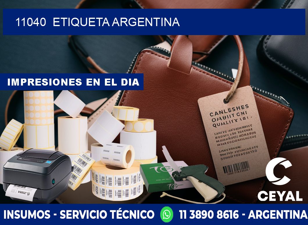 11040  ETIQUETA ARGENTINA