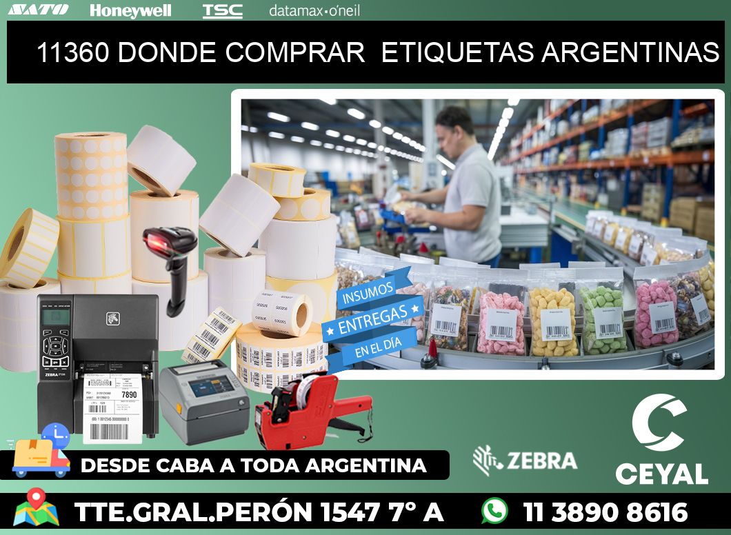 11360 DONDE COMPRAR  ETIQUETAS ARGENTINAS