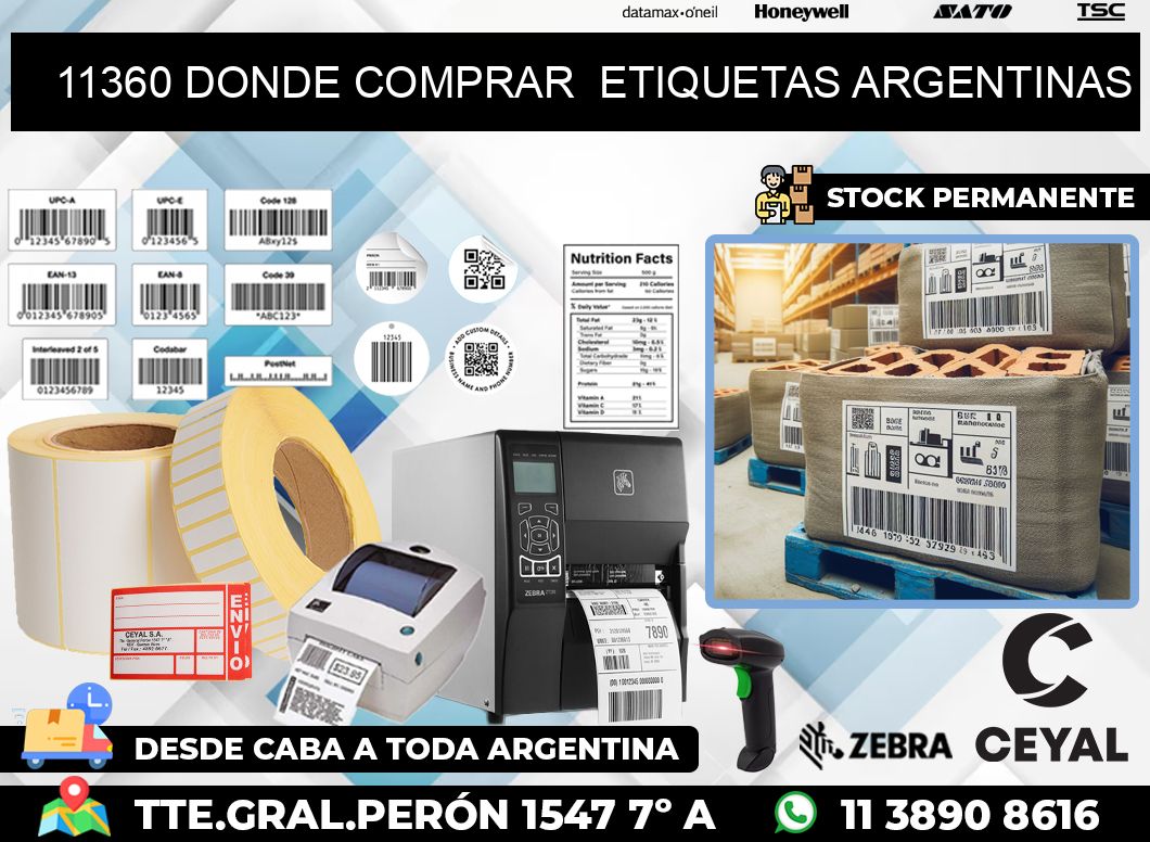 11360 DONDE COMPRAR  ETIQUETAS ARGENTINAS