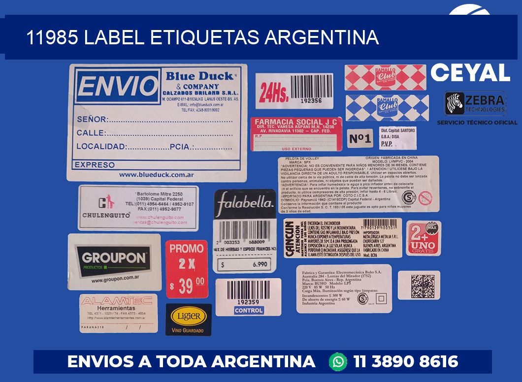 11985 LABEL ETIQUETAS ARGENTINA