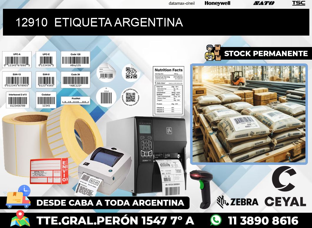 12910  ETIQUETA ARGENTINA