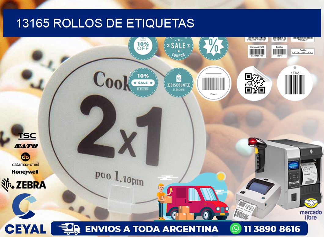 13165 ROLLOS DE ETIQUETAS