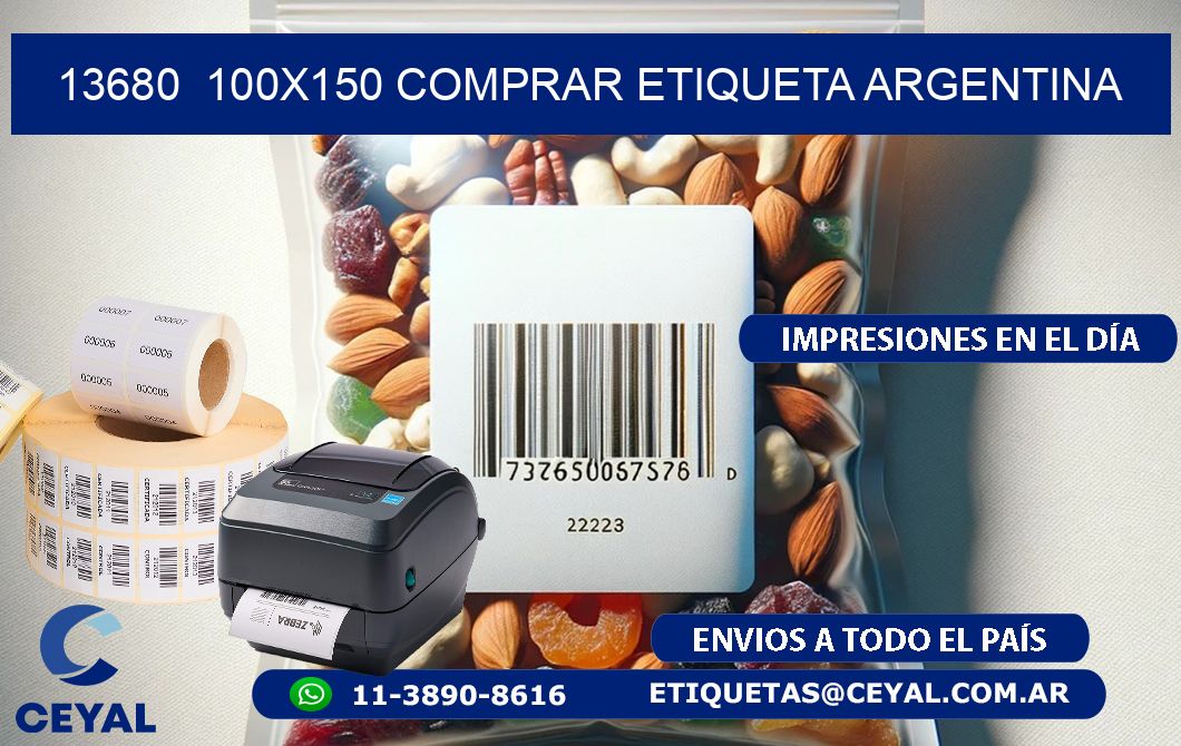13680  100X150 COMPRAR ETIQUETA ARGENTINA