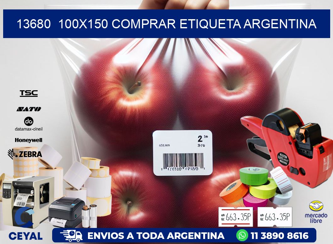 13680  100X150 COMPRAR ETIQUETA ARGENTINA