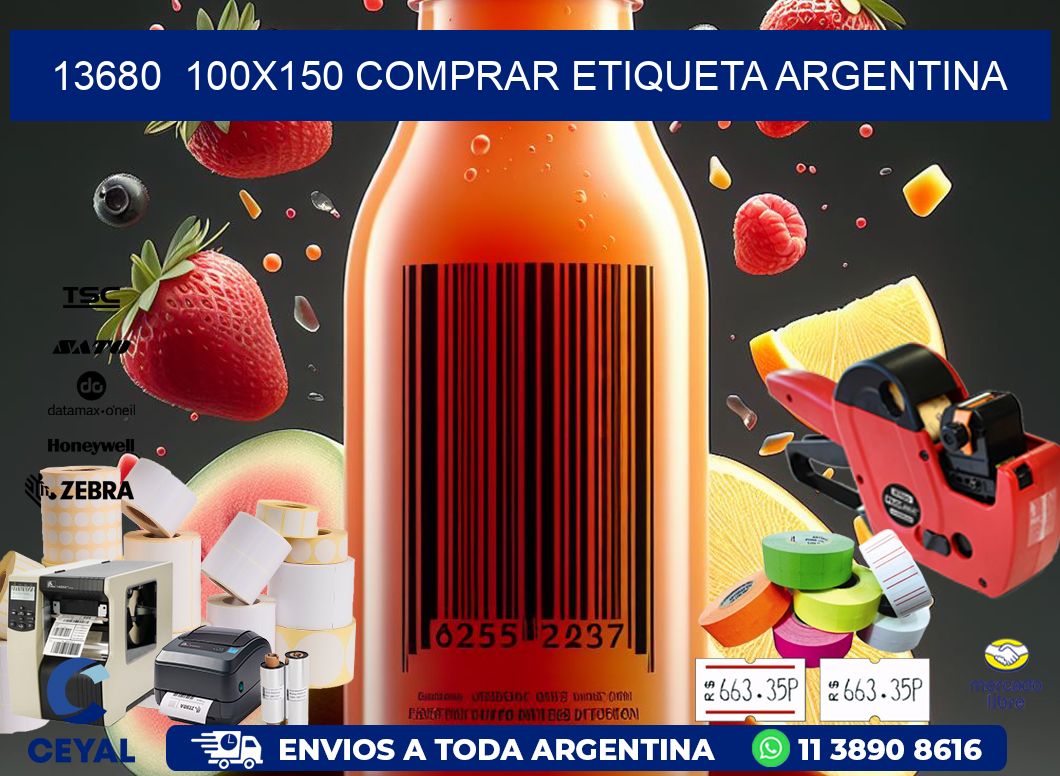 13680  100X150 COMPRAR ETIQUETA ARGENTINA