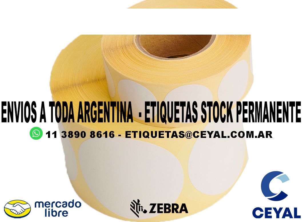 1400 ETIQUETAS PAPEL 57 x 49