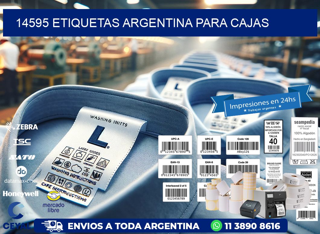 14595 ETIQUETAS ARGENTINA PARA CAJAS